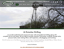Tablet Screenshot of kutscherdrilling.com